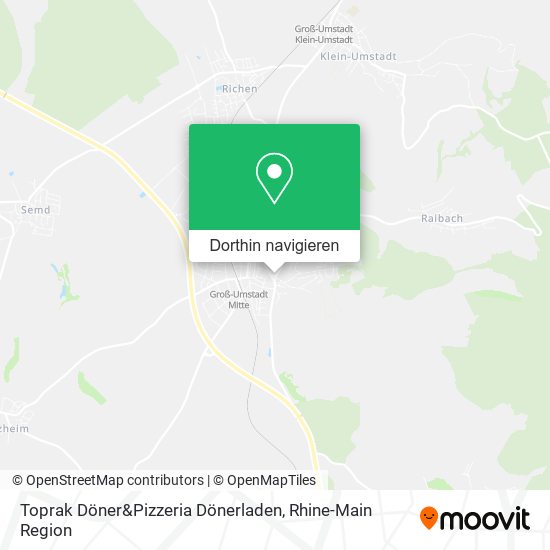 Toprak Döner&Pizzeria Dönerladen Karte