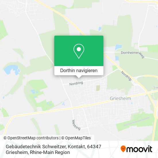 Gebäudetechnik Schweitzer, Kontakt, 64347 Griesheim Karte