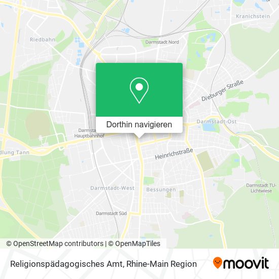 Religionspädagogisches Amt Karte