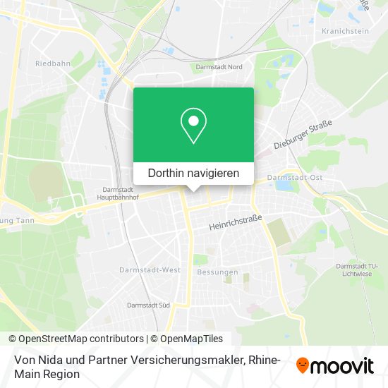 Von Nida und Partner Versicherungsmakler Karte