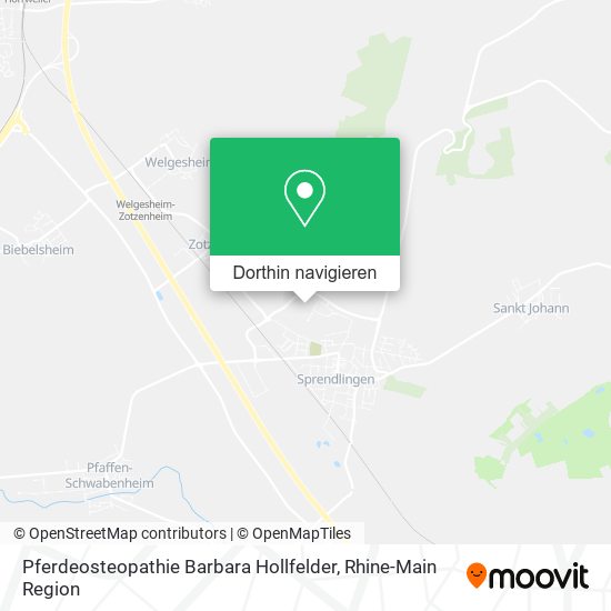 Pferdeosteopathie Barbara Hollfelder Karte
