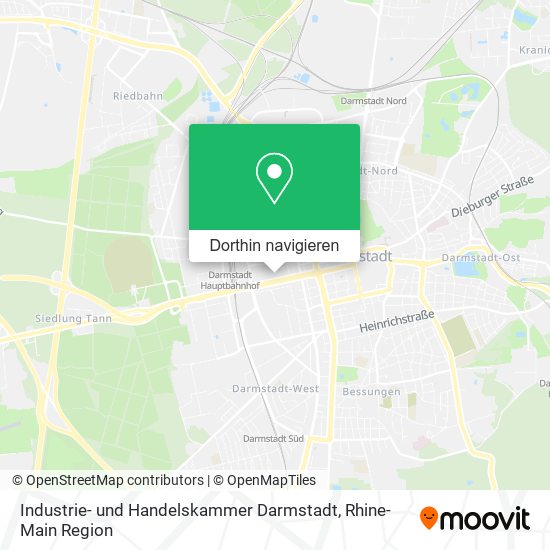 Industrie- und Handelskammer Darmstadt Karte