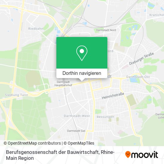 Berufsgenossenschaft der Bauwirtschaft Karte