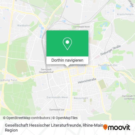 Gesellschaft Hessischer Literaturfreunde Karte