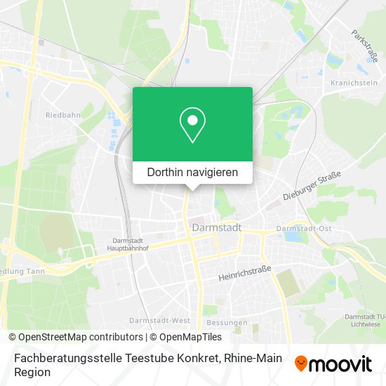 Fachberatungsstelle Teestube Konkret Karte