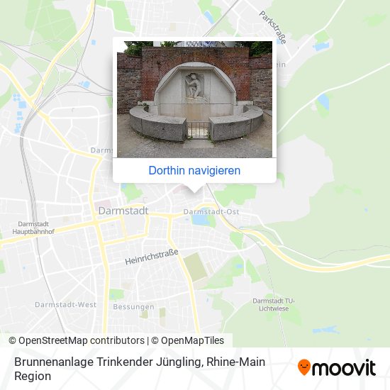 Brunnenanlage Trinkender Jüngling Karte