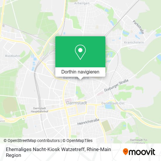 Ehemaliges Nacht-Kiosk Watzetreff Karte