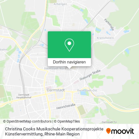 Christina Cooks Musikschule Kooperationsprojekte Künstlervermittlung Karte
