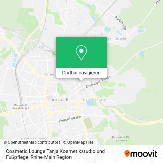 Cosmetic Lounge Tanja Kosmetikstudio und Fußpflege Karte