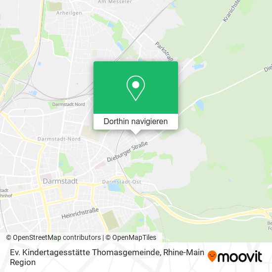 Ev. Kindertagesstätte Thomasgemeinde Karte