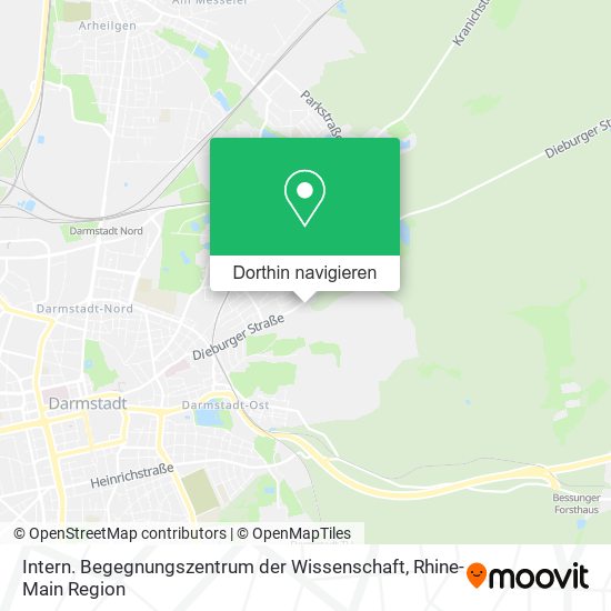 Intern. Begegnungszentrum der Wissenschaft Karte