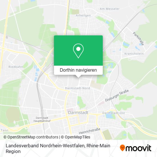 Landesverband Nordrhein-Westfalen Karte