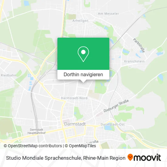 Studio Mondiale Sprachenschule Karte