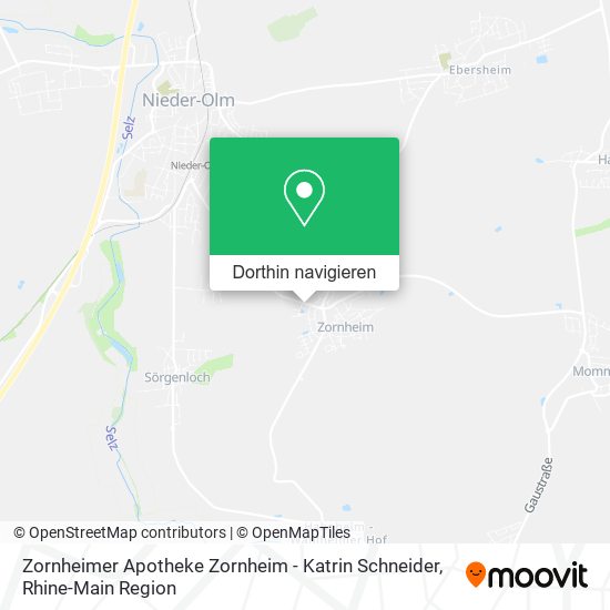 Zornheimer Apotheke Zornheim - Katrin Schneider Karte