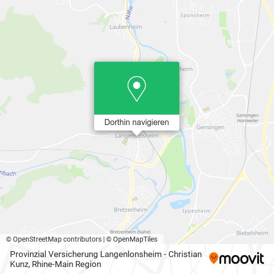 Provinzial Versicherung Langenlonsheim - Christian Kunz Karte