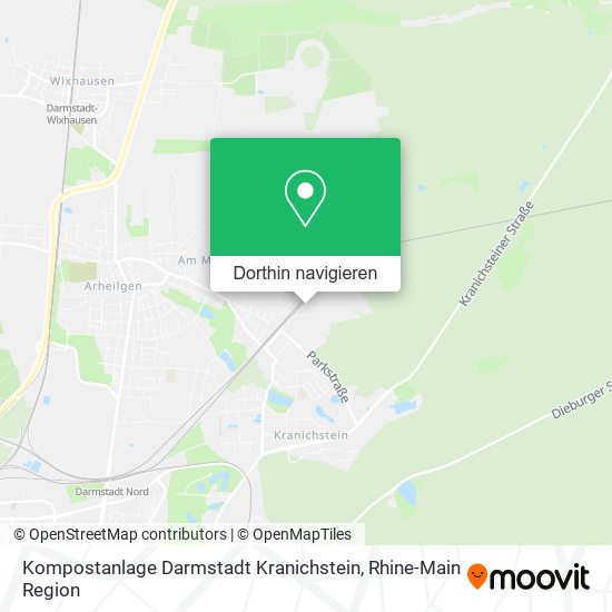 Kompostanlage Darmstadt Kranichstein Karte