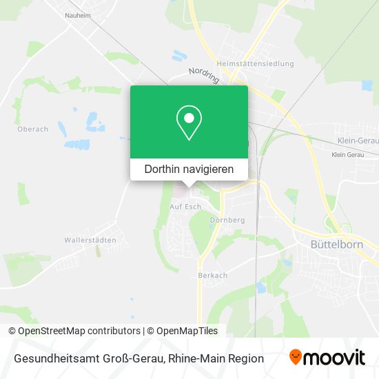Gesundheitsamt Groß-Gerau Karte