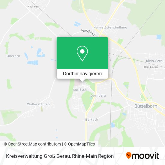 Kreisverwaltung Groß Gerau Karte
