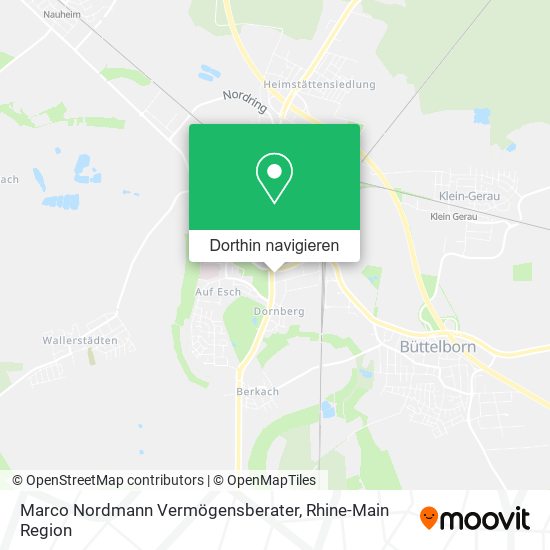 Marco Nordmann Vermögensberater Karte