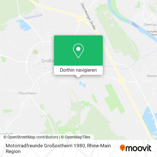 Motorradfreunde Großostheim 1980 Karte