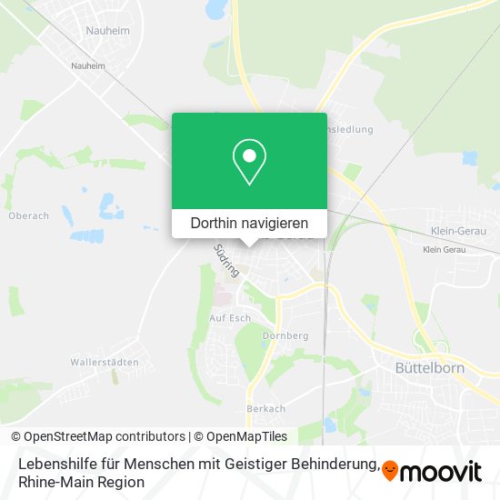Lebenshilfe für Menschen mit Geistiger Behinderung Karte
