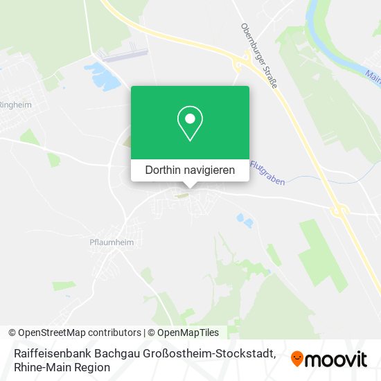 Raiffeisenbank Bachgau Großostheim-Stockstadt Karte