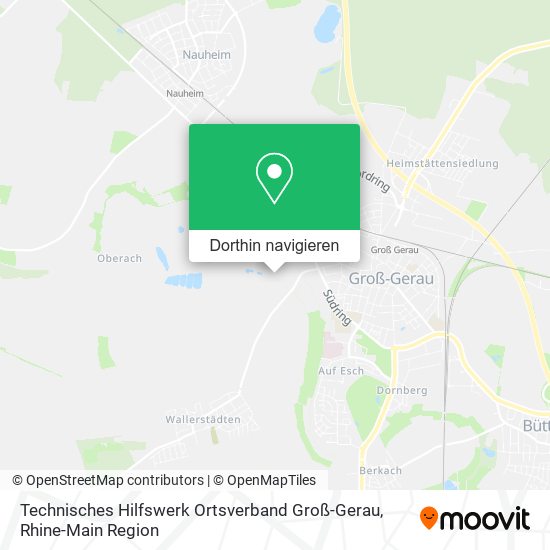 Technisches Hilfswerk Ortsverband Groß-Gerau Karte