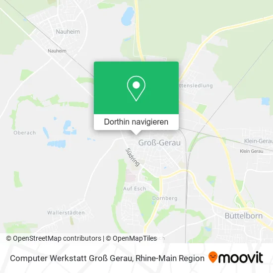 Computer Werkstatt Groß Gerau Karte