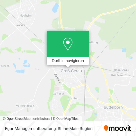 Egor Managementberatung Karte