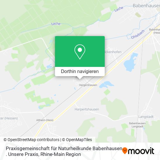 Praxisgemeinschaft für Naturheilkunde Babenhausen . Unsere Praxis Karte