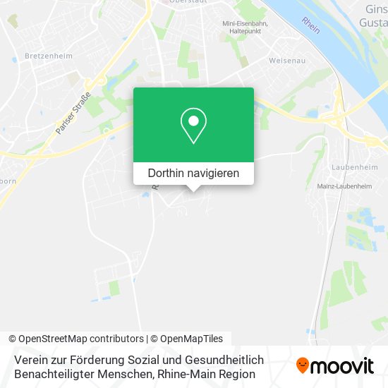Verein zur Förderung Sozial und Gesundheitlich Benachteiligter Menschen Karte