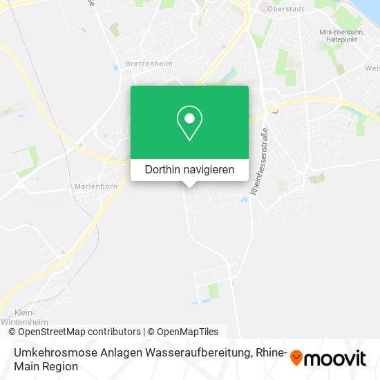 Umkehrosmose Anlagen Wasseraufbereitung Karte