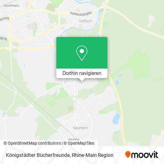 Königstädter Bücherfreunde Karte