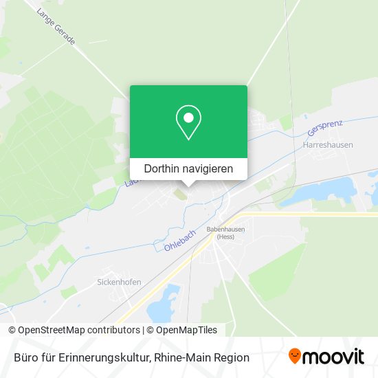 Büro für Erinnerungskultur Karte