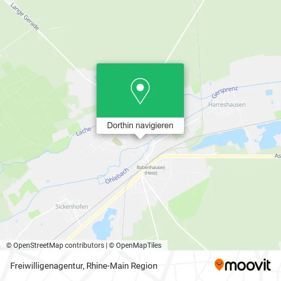 Freiwilligenagentur Karte