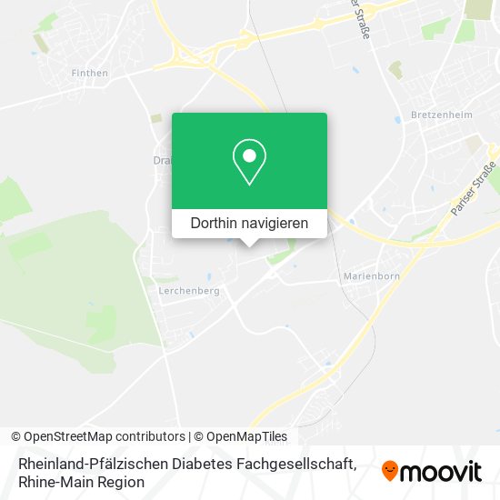 Rheinland-Pfälzischen Diabetes Fachgesellschaft Karte