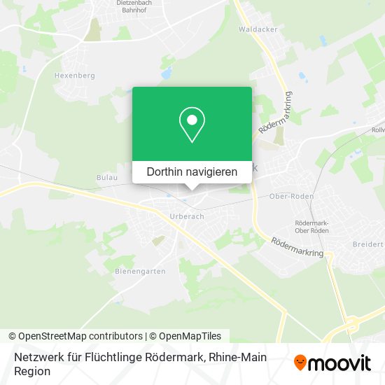 Netzwerk für Flüchtlinge Rödermark Karte