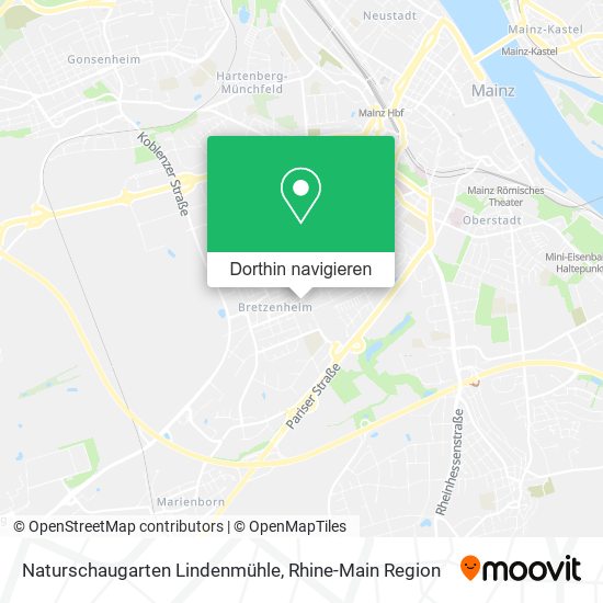 Naturschaugarten Lindenmühle Karte