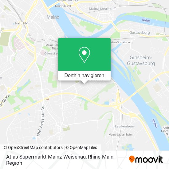 Atlas Supermarkt Mainz-Weisenau Karte