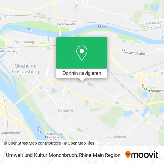 Umwelt und Kultur Mönchbruch Karte