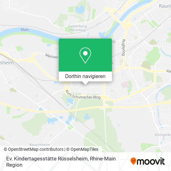 Ev. Kindertagesstätte Rüsselsheim Karte