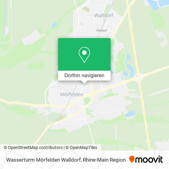 Wasserturm Mörfelden Walldorf Karte