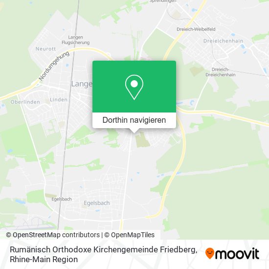 Rumänisch Orthodoxe Kirchengemeinde Friedberg Karte