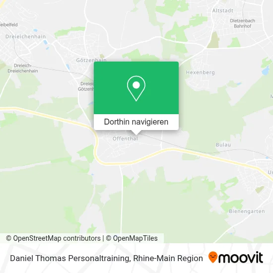 Daniel Thomas Personaltraining Karte