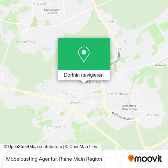 Modelcasting Agentur Karte