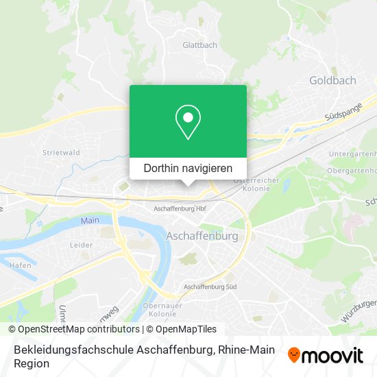 Bekleidungsfachschule Aschaffenburg Karte