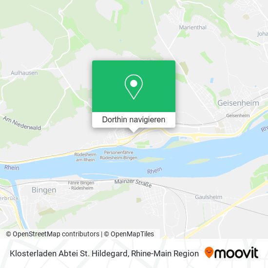 Klosterladen Abtei St. Hildegard Karte