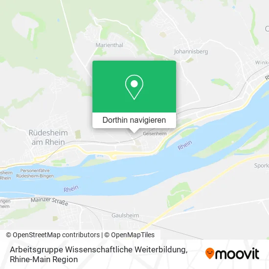 Arbeitsgruppe Wissenschaftliche Weiterbildung Karte