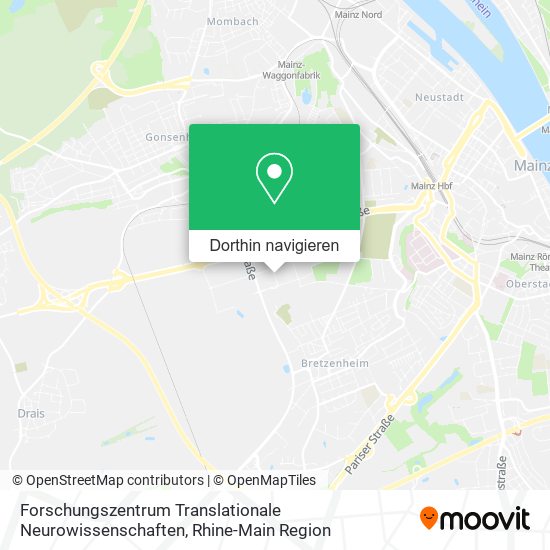 Forschungszentrum Translationale Neurowissenschaften Karte