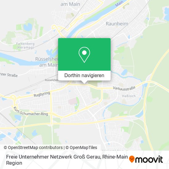 Freie Unternehmer Netzwerk Groß Gerau Karte